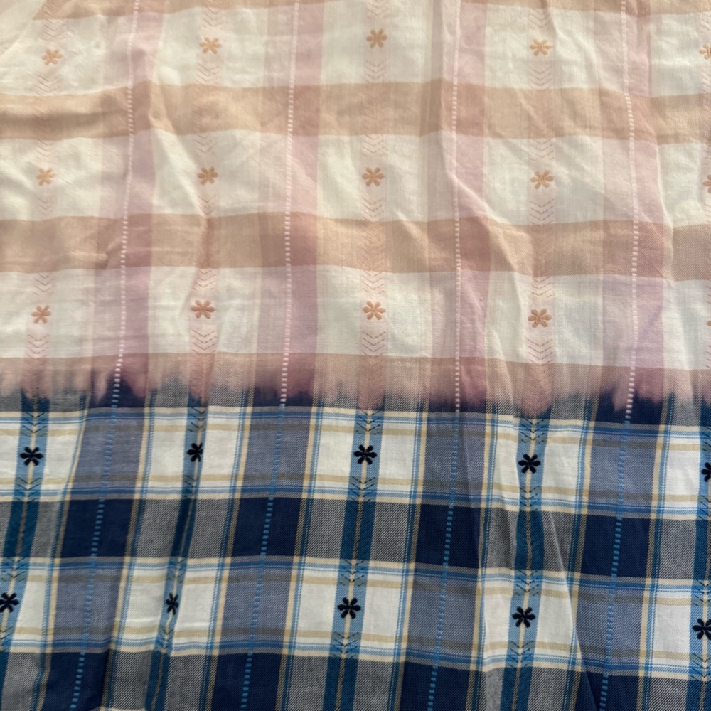 Jag Ombre Plaid Tassel Tunic in Pink and Blue - Picture 11 of 12